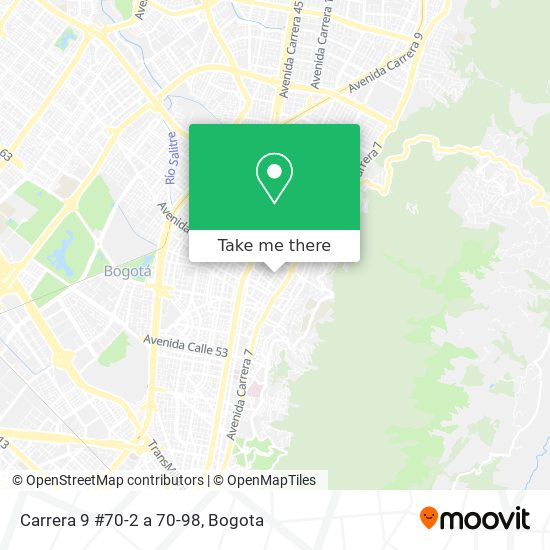 Mapa de Carrera 9 #70-2 a 70-98