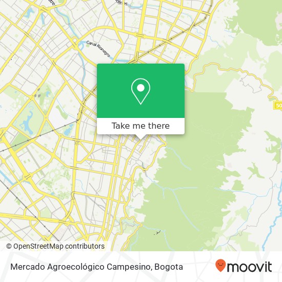 Mercado Agroecológico Campesino map