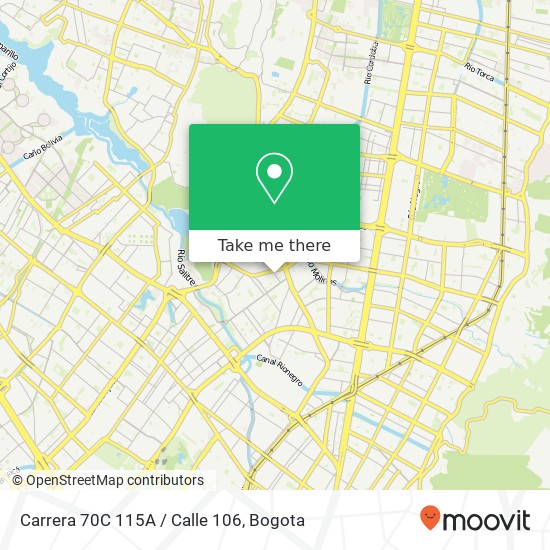 Carrera 70C 115A / Calle 106 map