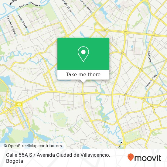Calle 55A S / Avenida Ciudad de Villavicencio map