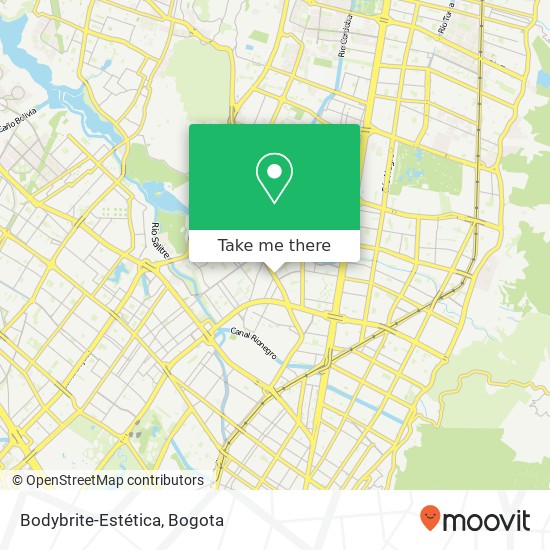 Bodybrite-Estética map