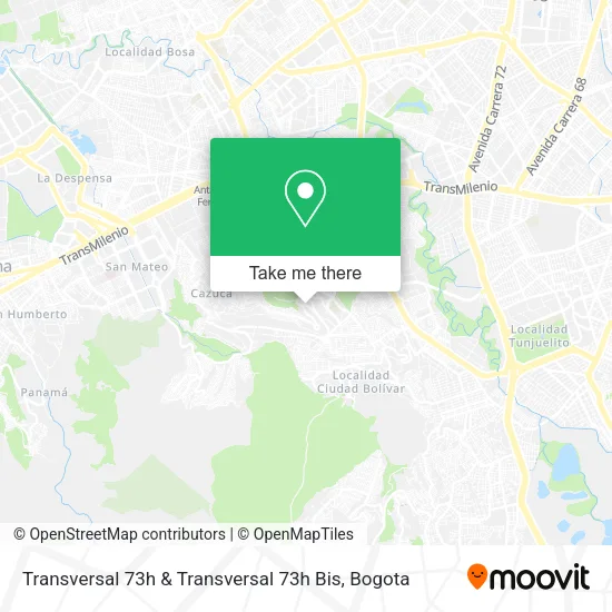 Transversal 73h & Transversal 73h Bis map