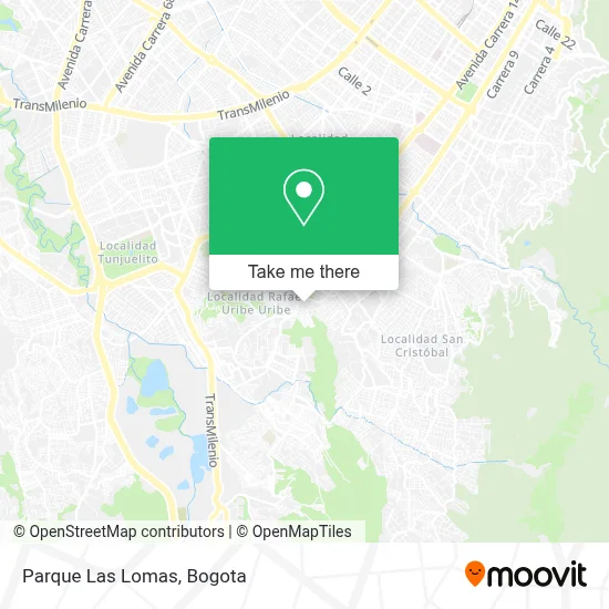 Parque Las Lomas map