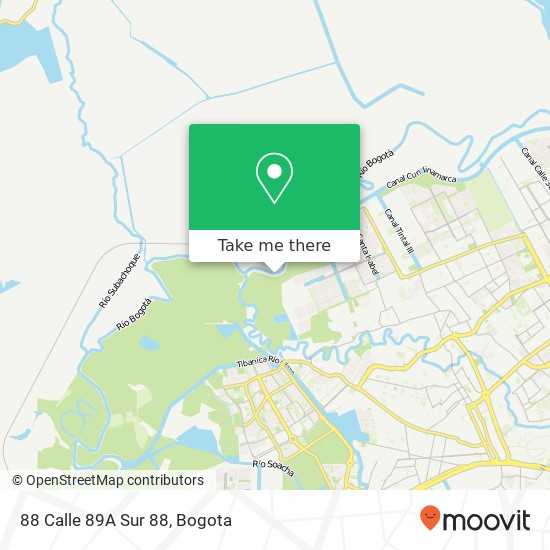 Mapa de 88 Calle 89A Sur 88