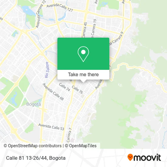 Mapa de Calle 81 13-26/44