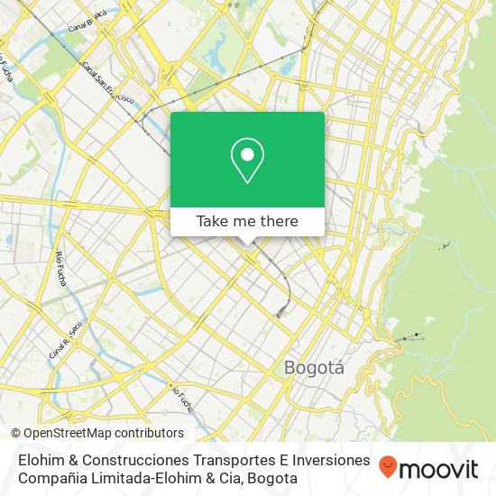 Elohim & Construcciones Transportes E Inversiones Compañia Limitada-Elohim & Cia map