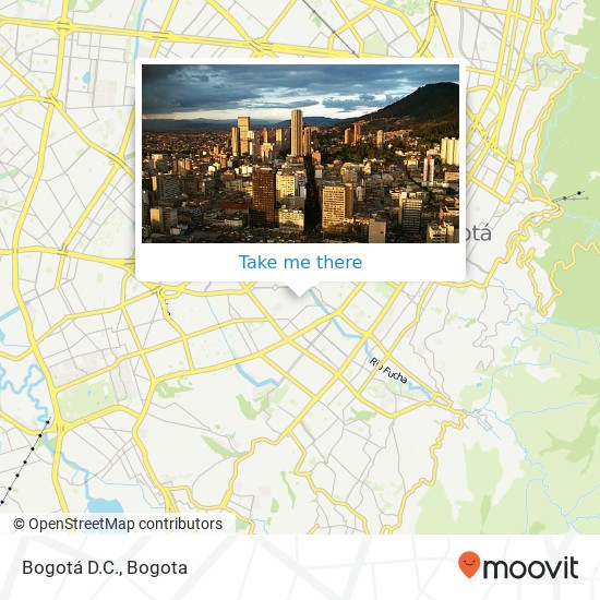 Bogotá D.C. map