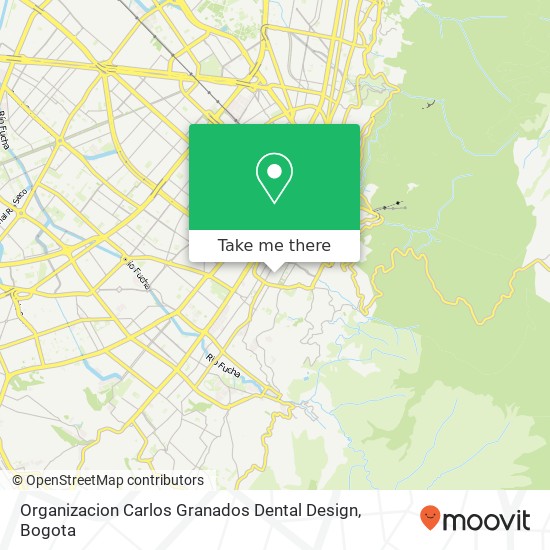 Organizacion Carlos Granados Dental Design map