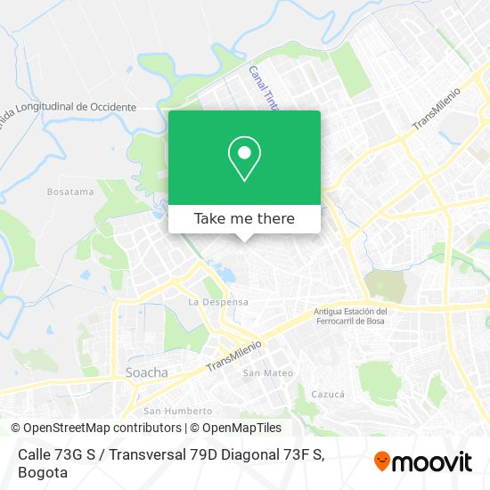 Mapa de Calle 73G S / Transversal 79D Diagonal 73F S
