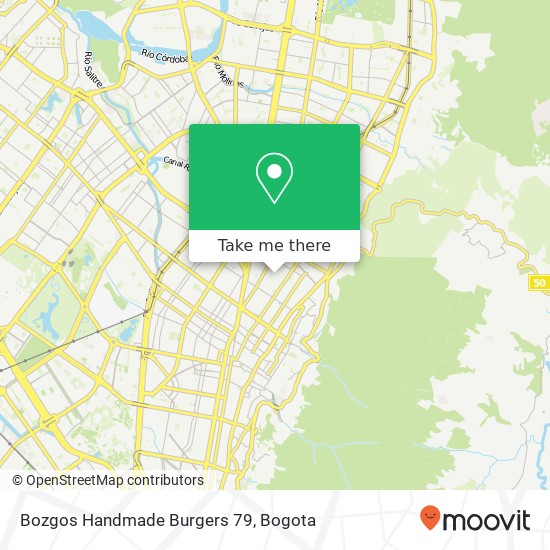 Bozgos Handmade Burgers 79 map