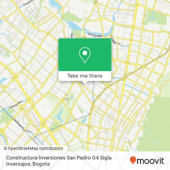 Mapa de Constructora-Inversiones San Pedro G4 Sigla Inversajos