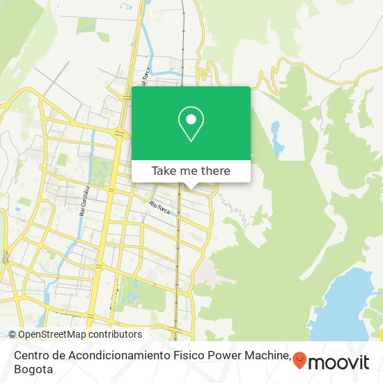 Centro de Acondicionamiento Fisico Power Machine map