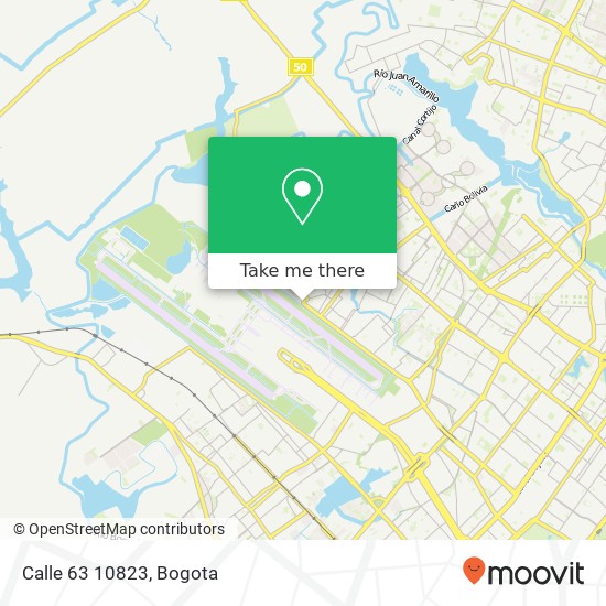 Calle 63 10823 map