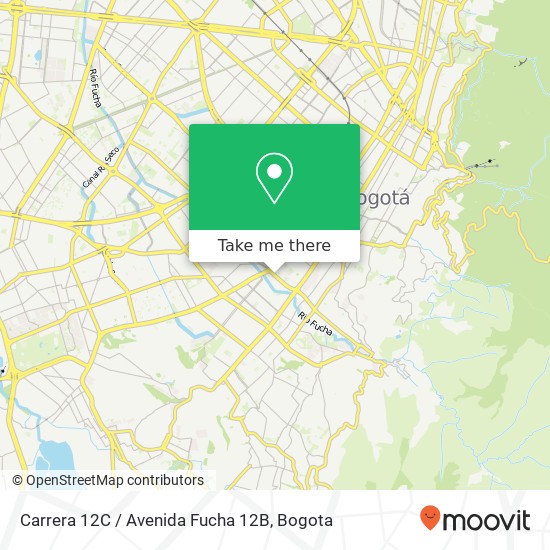 Mapa de Carrera 12C / Avenida Fucha 12B