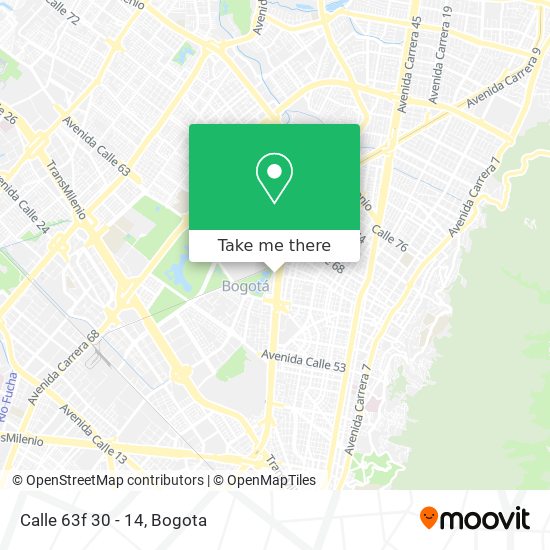 Mapa de Calle 63f 30 - 14