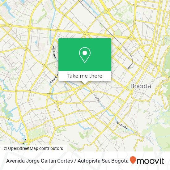 Avenida Jorge Gaitán Cortés / Autopista Sur map