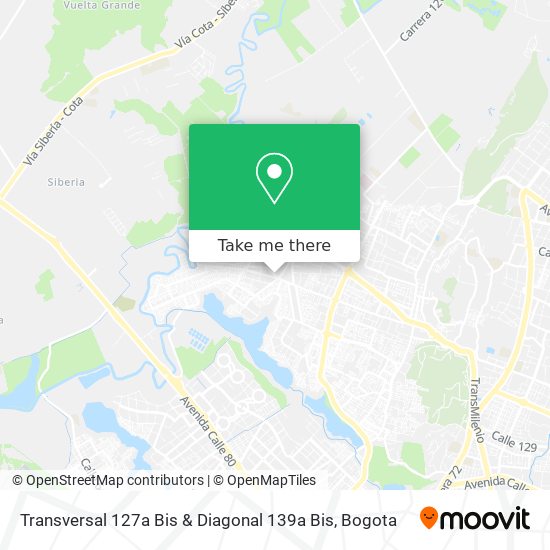 Transversal 127a Bis & Diagonal 139a Bis map