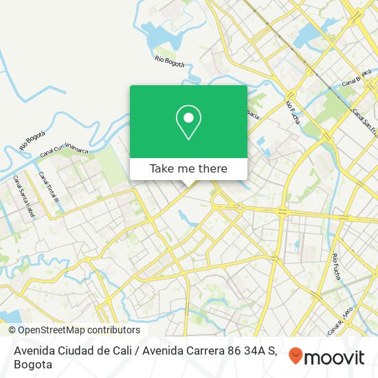 Avenida Ciudad de Cali / Avenida Carrera 86 34A S map