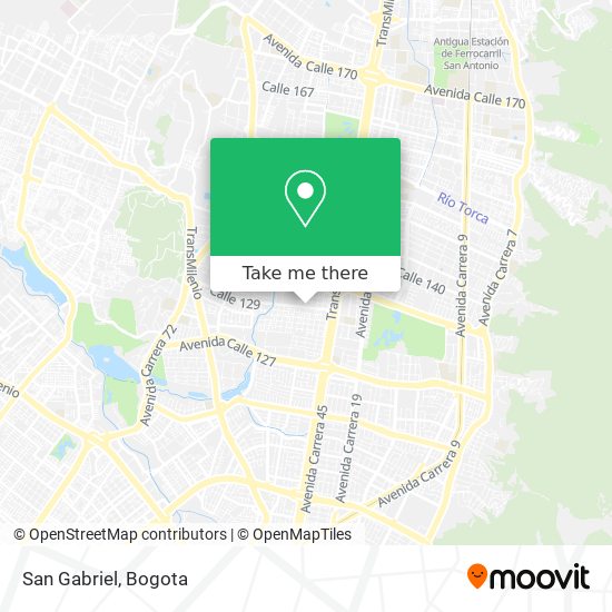 San Gabriel map