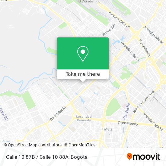 Calle 10 87B / Calle 10 88A map