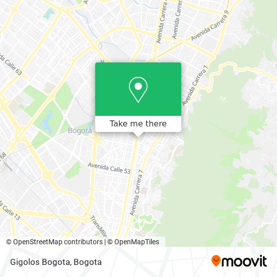 Gigolos Bogota map