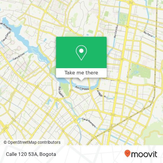 Calle 120 53A map