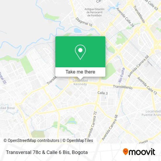 Transversal 78c & Calle 6 Bis map