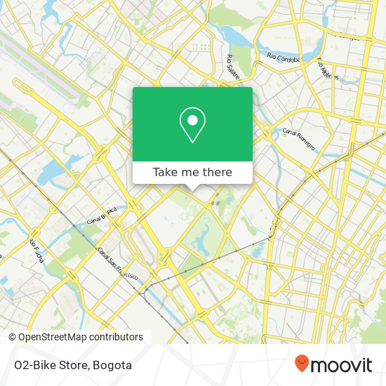 O2-Bike Store map