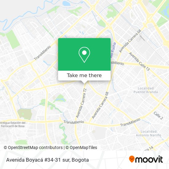 Avenida Boyacá #34-31 sur map