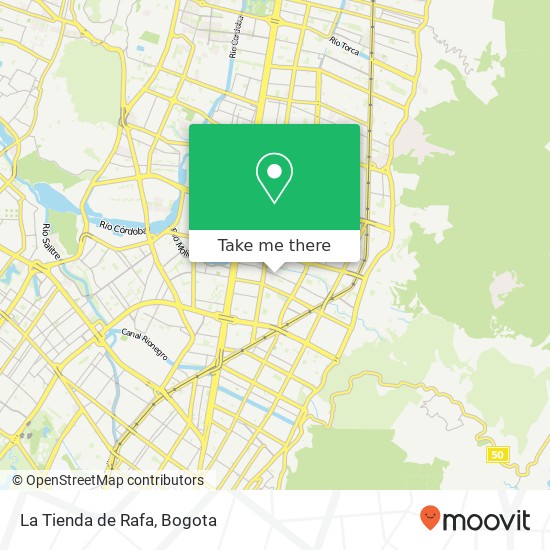 Mapa de La Tienda de Rafa