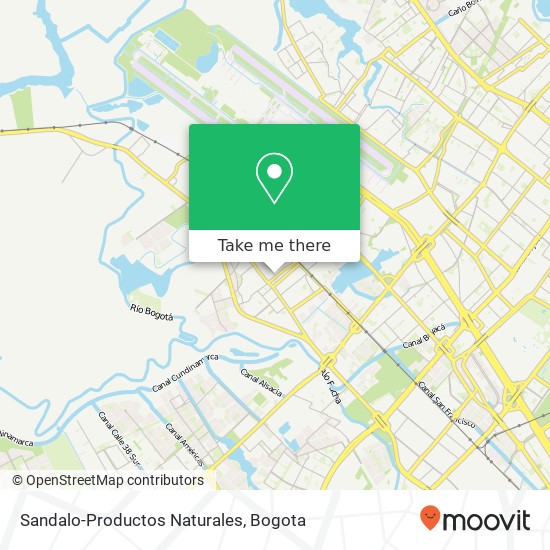 Sandalo-Productos Naturales map