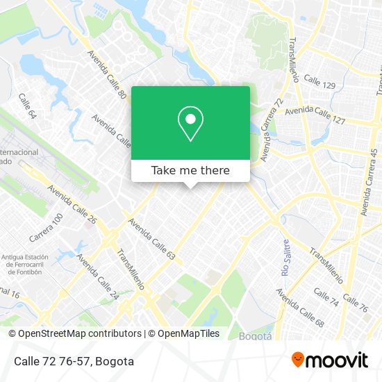 Calle 72 76-57 map