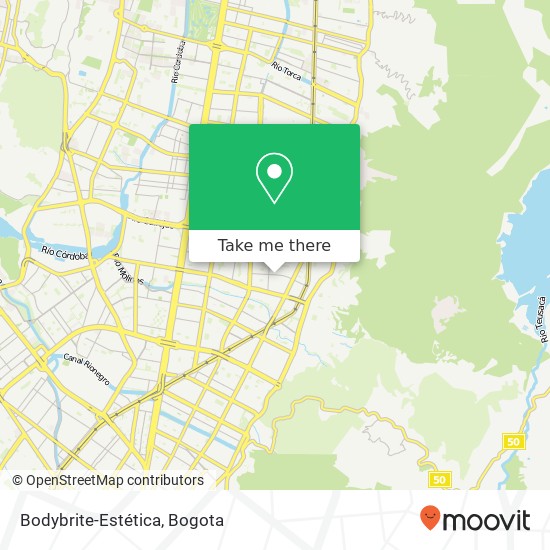 Bodybrite-Estética map