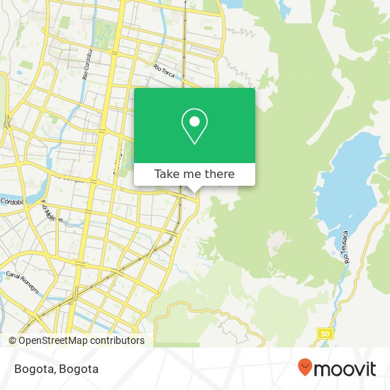 Mapa de Bogota