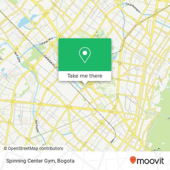 Mapa de Spinning Center Gym