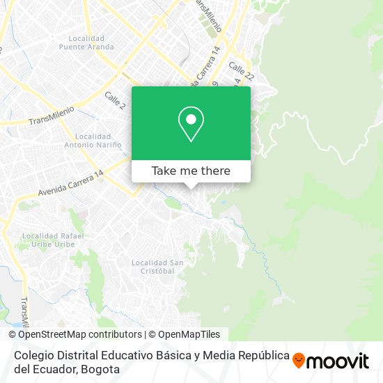 Colegio Distrital Educativo Básica y Media República del Ecuador map