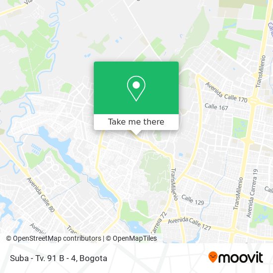 Mapa de Suba - Tv. 91 B - 4