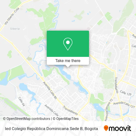 Mapa de Ied Colegio República Dominicana Sede B