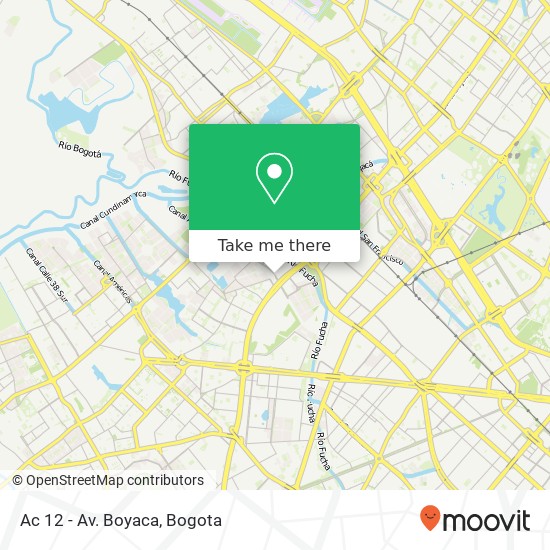 Mapa de Ac 12 - Av. Boyaca