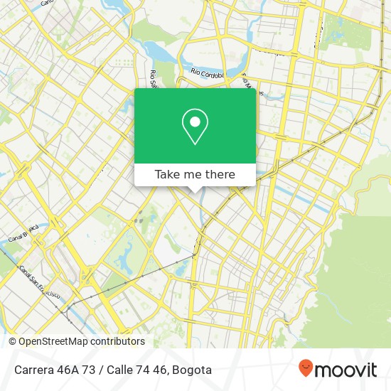 Mapa de Carrera 46A 73 / Calle 74 46