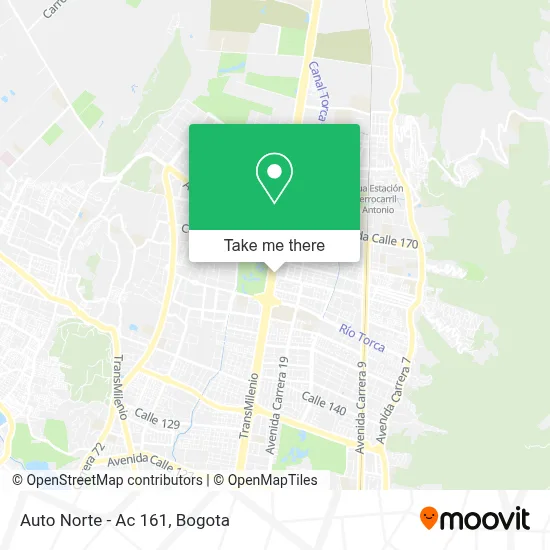 Auto Norte - Ac 161 map