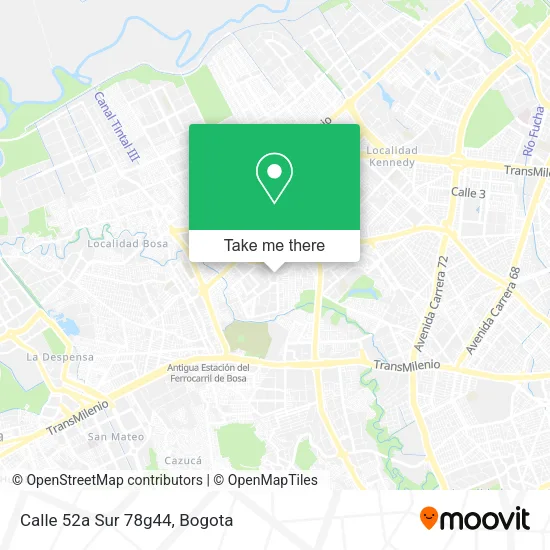 Mapa de Calle 52a Sur 78g44