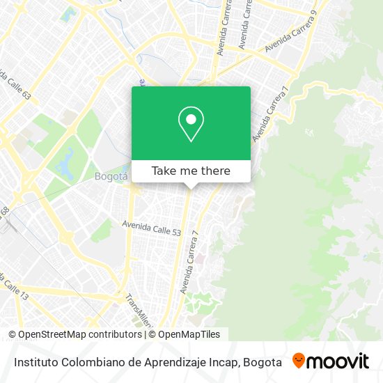 Instituto Colombiano de Aprendizaje Incap map