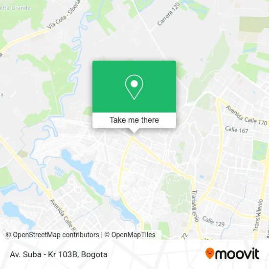 Mapa de Av. Suba - Kr 103B