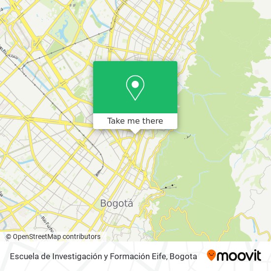 Mapa de Escuela de Investigación y Formación Eife