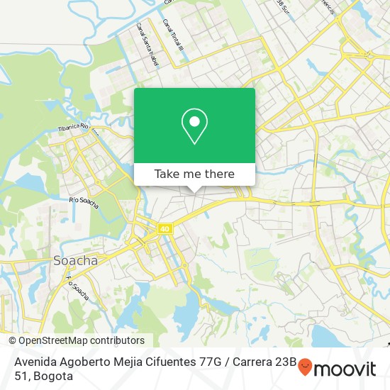 Avenida Agoberto Mejia Cifuentes 77G / Carrera 23B 51 map