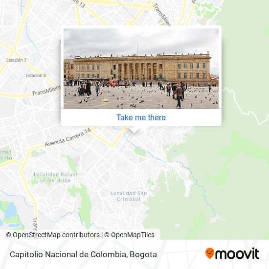 Mapa de Capitolio Nacional de Colombia