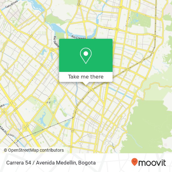 Mapa de Carrera 54 / Avenida Medellín