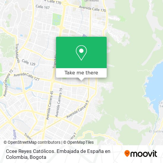 Ccee Reyes Católicos. Embajada de España en Colombia map