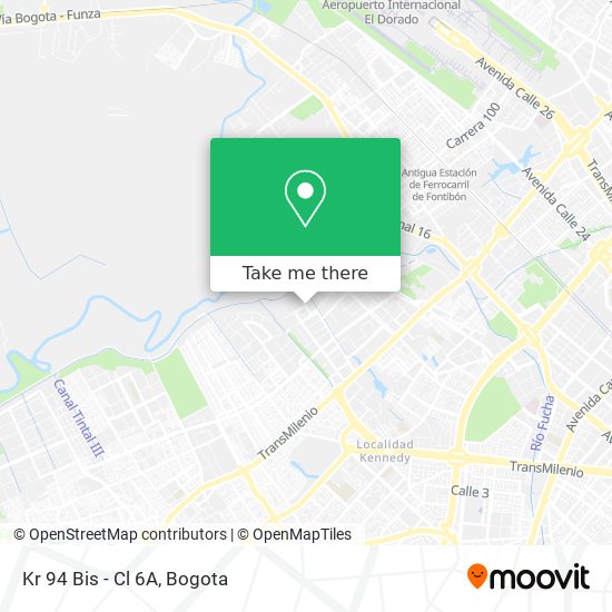 Mapa de Kr 94 Bis - Cl 6A